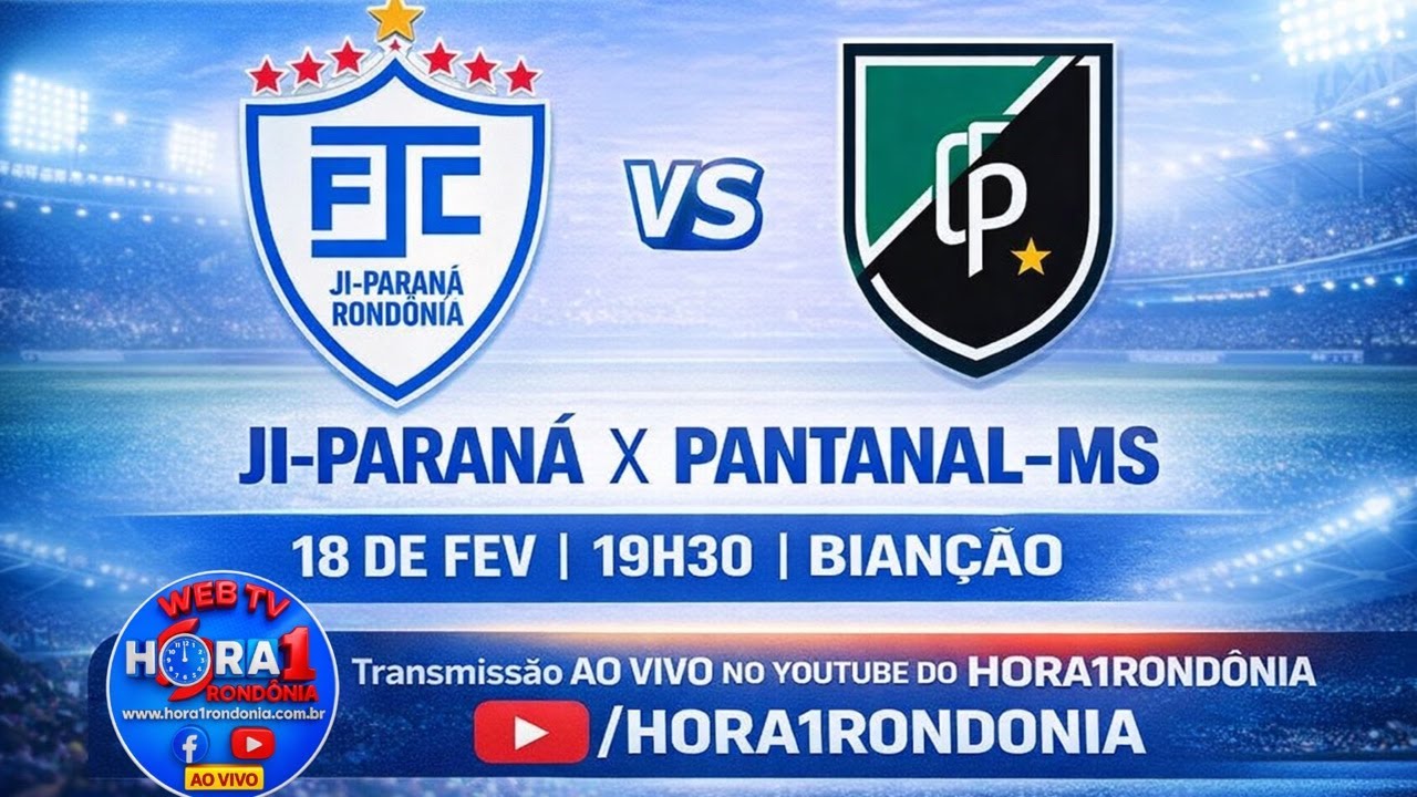 AO VIVO| COPA DO BRASIL| JI-PARANÁ/RO X PANTANAL/MS| 1ª FASE| 18.02.2026
