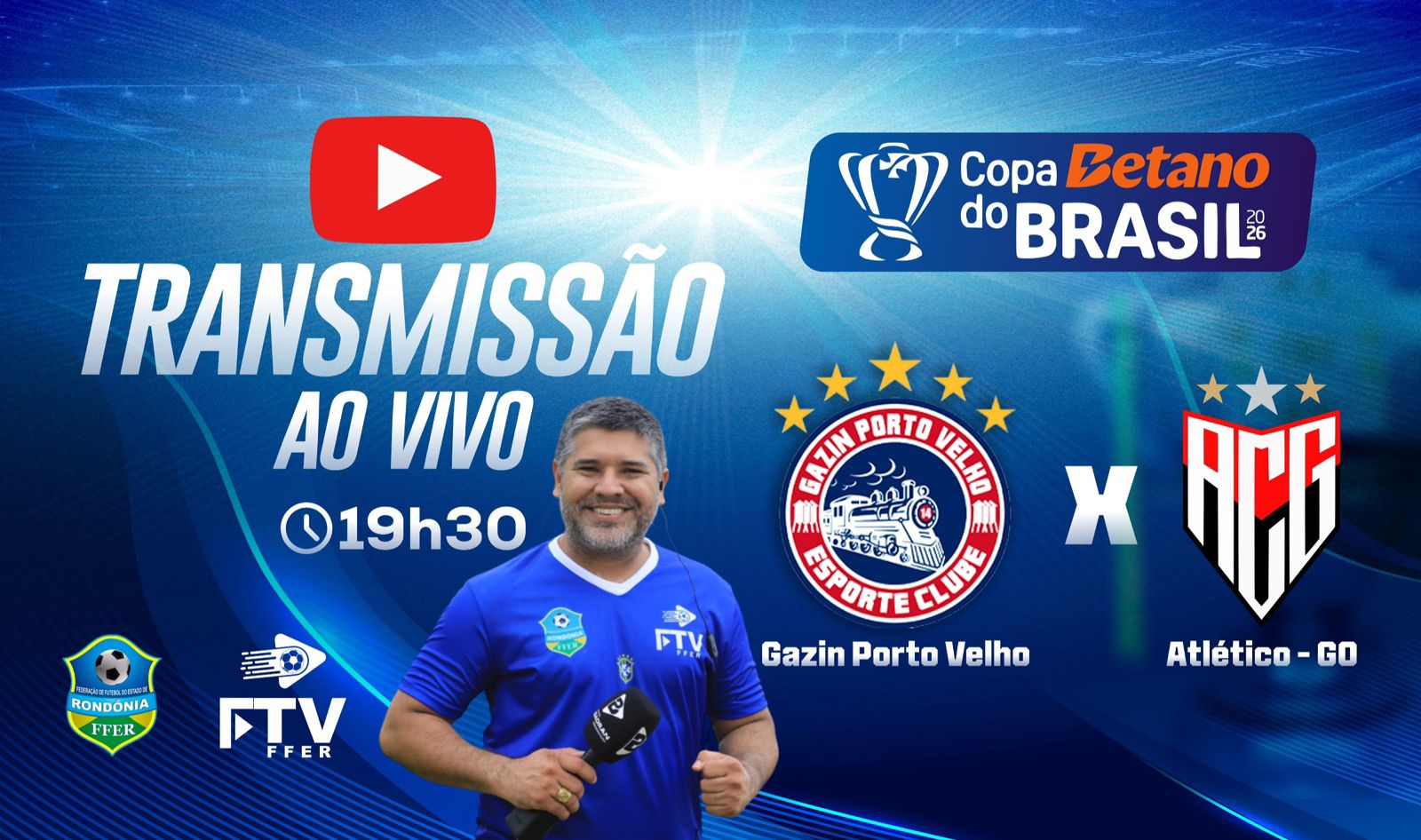 GAZIN PORTO VELHO-RO x ATLÉTICO GOIANIENSE | COPA DO BRASIL 3ª FASE 