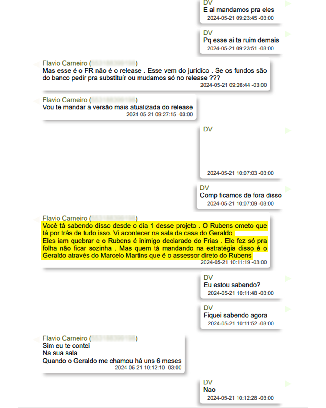 Print de conversa 